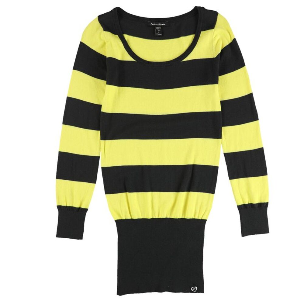 Active Basic Womens Striped Pullover Sweater, Multicoloured, L, DM